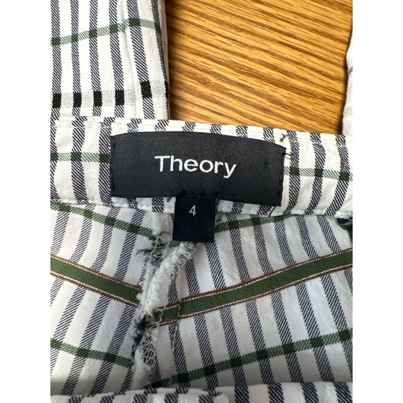 Theory Women's Capri Minimalist Novelty Print Stretchy Dress Pixie Slacks Size 4 - Picture 4 of 10